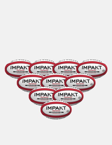 - Impakt Dynamic Rugby Ball Size 5 Pack - Rugby Balls - Impakt