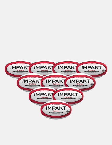 - Impakt Cyclone Rugby Ball Size 5 Pack - Rugby Balls - Impakt